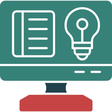 Ampul. Web simgesi basit tasarım