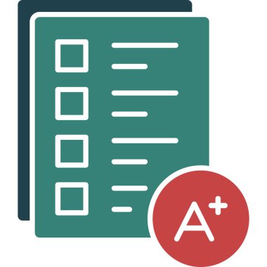 Kontrol listesi. Web simgesi basit illüstrasyon