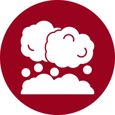 Bulut. Web simgesi basit illüstrasyon