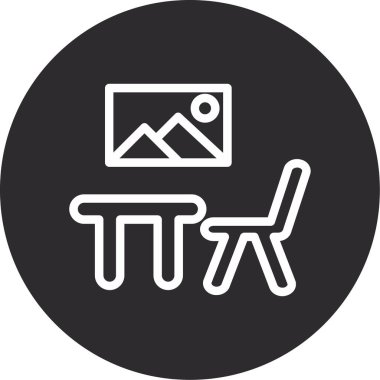 Modern simgenin vektör illüstrasyonu