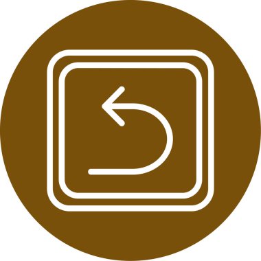 Bir çember simgesinin vektör illüstrasyonu