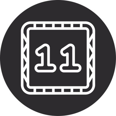 Takvim simgesinin vektör illüstrasyonu