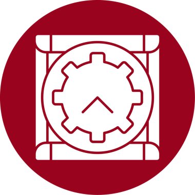 dişli simgesi vektör illüstrasyonu