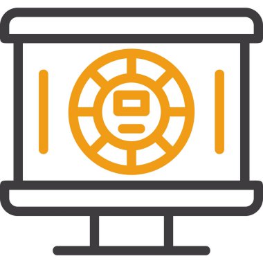 şebeke. Web simgesi basit illüstrasyon