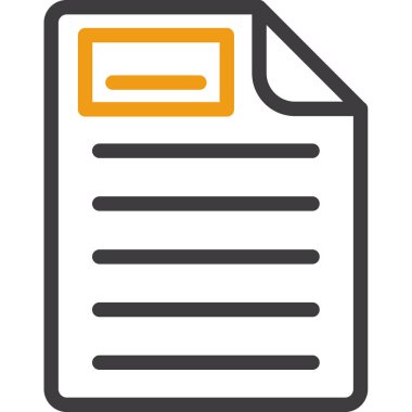 belge simgesi vektör illüstrasyonu