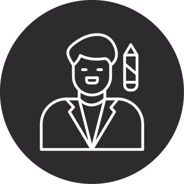 Güzellik ve moda simgelerinin vektör çizimi