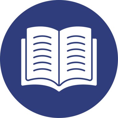 Kitap. Web simgesi basit illüstrasyon
