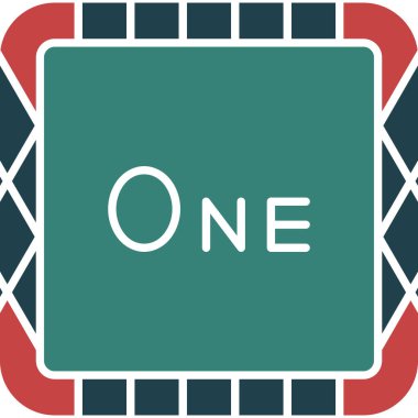 Tek bir izole simgenin vektör illüstrasyonu