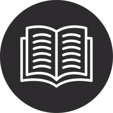 kitap simgesi vektör illüstrasyonu