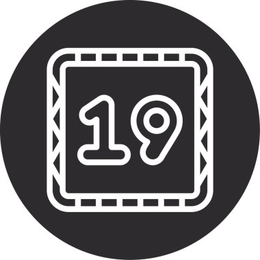 Takvim simgesi vektör illüstrasyonu