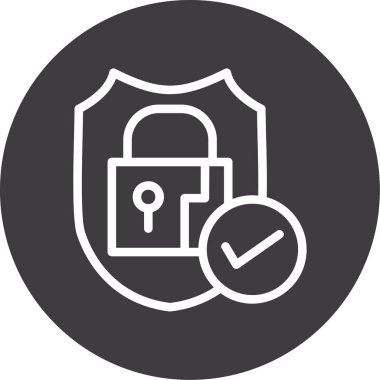 ikon vektör illüstrasyonunu kilitle