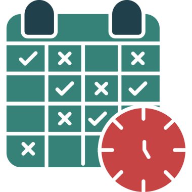 Takvim simgesi, vektör çizimi