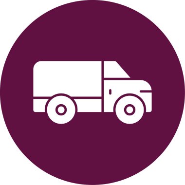 Kamyon. Web simgesi basit illüstrasyon