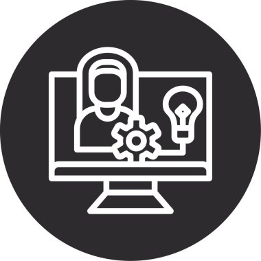 seo modern simgesinin vektör illüstrasyonu