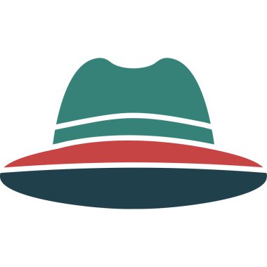 Güneş gözlüğü ikon vektör illüstrasyon tasarımlı şapka