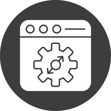 seo modern simgesinin vektör illüstrasyonu