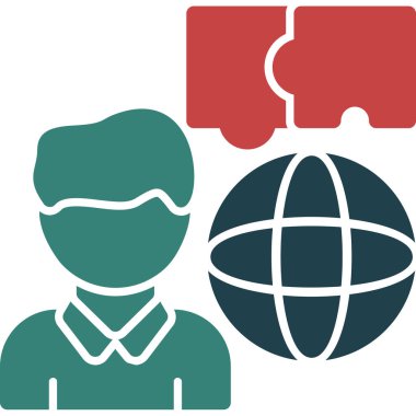 dünya haritası ikon vektör illüstrasyonu