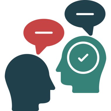 Konuşma baloncukları simgesi, vektör illüstrasyonu