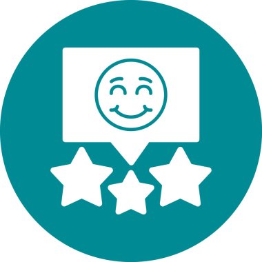 Mutlu geribildirim derecelendirme vektörü çizimi