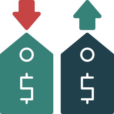 Dolar. Web simgesi basit illüstrasyon