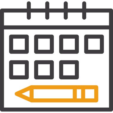 takvim tarih simgesi ana hat biçiminde