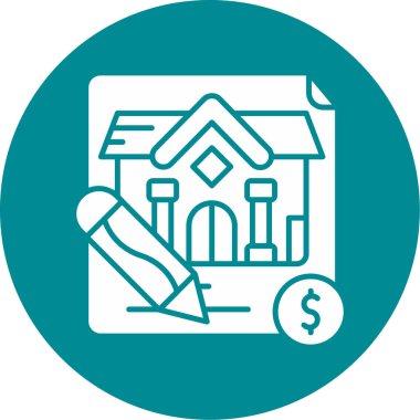 Emlak ev simge vektör çizim tasarım