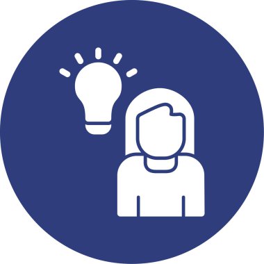 Fikir simgesi vektör illüstrasyonu