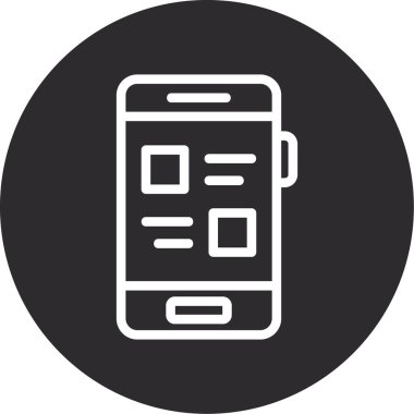 Akıllı telefon. Web simgesi basit illüstrasyon