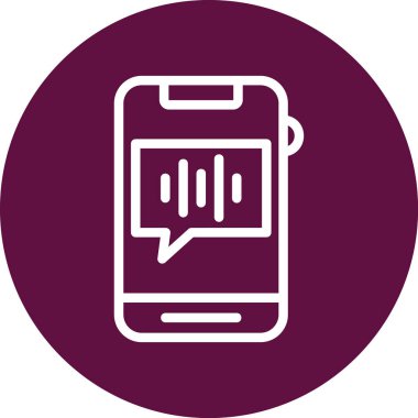 Sohbet simgesinin vektör illüstrasyonu