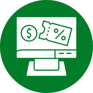 İş ve finans simgesinin vektör illüstrasyonu