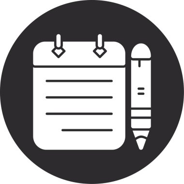 Kalem. Web simgesi basit illüstrasyon