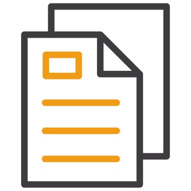 Belge. Web simgesi basit illüstrasyon