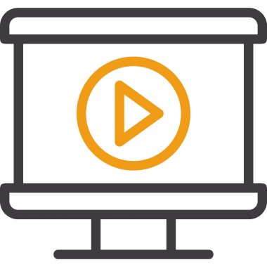 video simgesi vektör illüstrasyonu