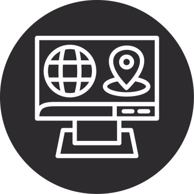 Web vektör satırı simgesi