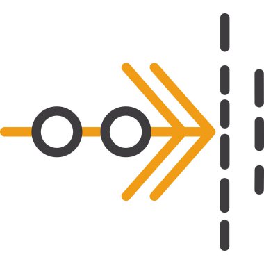 Beyaz arkaplan vektör illüstrasyonunda izole edilmiş yol işaretleri simgesi