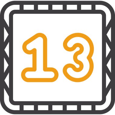 bir numaralı simge işaret sembolü tasarımı