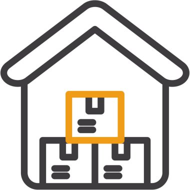 Ev simgesi, modern vektör illüstrasyon tasarımı