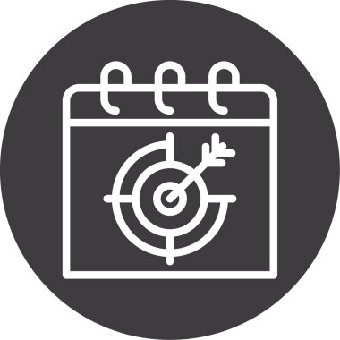 vektör hedef simgesi illüstrasyonu