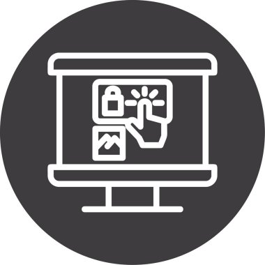 seo modern simgesinin vektör illüstrasyonu