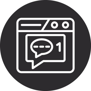 Vektör sohbet simgesi illüstrasyonu