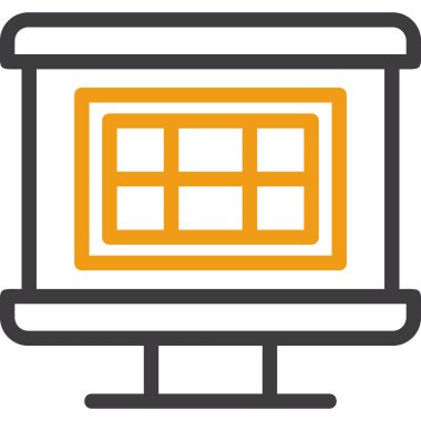 Web tasarımı ve geliştirme renkli vektör simgesi.