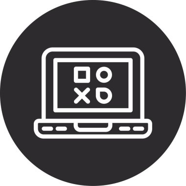 Bilgisayar. Web simgesi basit illüstrasyon