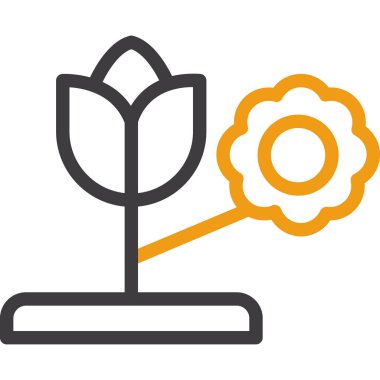 bitki simgesi vektör illüstrasyonu