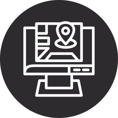 seo modern simgesinin vektör illüstrasyonu