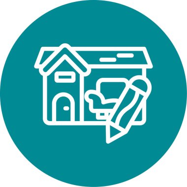 vektör evi resimleme