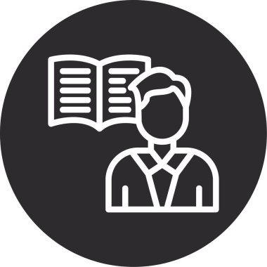 kitap simgesi vektör illüstrasyonu