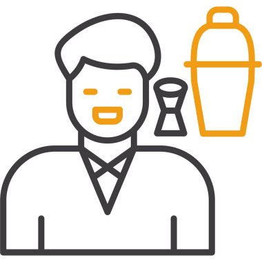 İş adamı içki ikonu