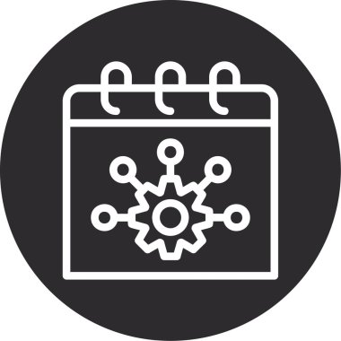 vektör takvimi simgesi, vektör tasarımı