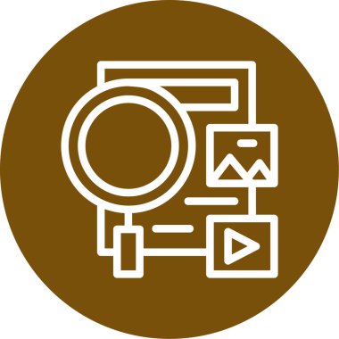 seo modern simgesinin vektör illüstrasyonu