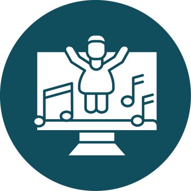 Sandalyedeki bir kadının vektör çizimi